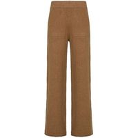 deha pantalones lounge wide leg knitted para mujer