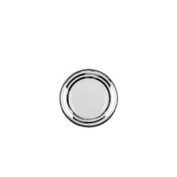 plato de postre triple linea plata 18cm - lote de 6