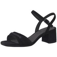 tamaris sandalias sandalia 88301 nubuck negro para mujer