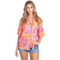 isla bonita by sigris camisa manga corta camisa para mujer