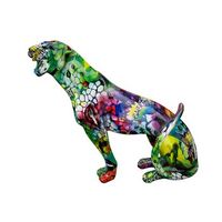 casablanca by gilde figura decorativa guepardo street art h 28 cm