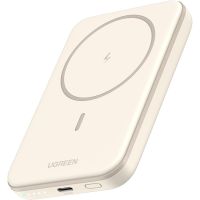 power bank ugreen con carga inalambrica magsafe 5000mah beige