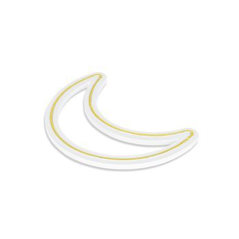 Iluminación Led Decorativa De Plástico Crescent Amarillo 26x37x2 Cm