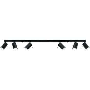 Lámpara de techo negro acero alt. 16 cm