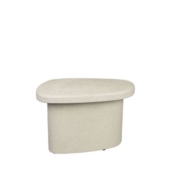 Mesa auxiliar orgánica de mármol reciclado H35cm - Beige