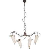 lampara de techo asti 4xe14 l80xan23xalregcm cristal marron