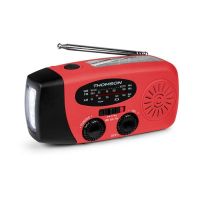 radio solar de emergencia thomson rt260r amfm linterna led powerbank 2000 mah y funcion sos