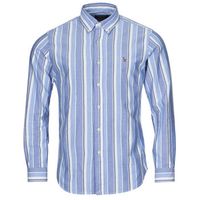 polo ralph lauren camisa manga larga camisa de corte recto en oxford para hombre