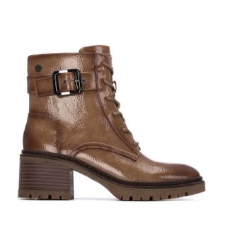 Xti para mujer. 14427502-BEIGE Botines 144275 marrón (36), 3 a 5cm, Cremallera, Casual