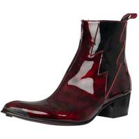 jeffery-west botines botas chelsea de piel con cremallera lightning para hombre