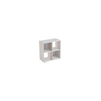 estanteria cubo 4 huecos blanco-madera de 60x60 cm