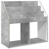 estanteria para ninos gris concreto 725 x 295 x 69 cm vidaxl