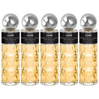 pack de 5 eau de parfum hombre saphir seduction man 200ml