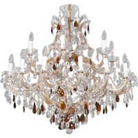 lampara de techo mteresa 22xe14 oro pintado con spray