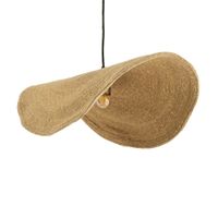 lampara de techo de material natural y metal d61 cm