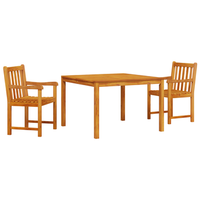 juego de comedor de jardin 3 uds madera maciza de acacia cfw740692