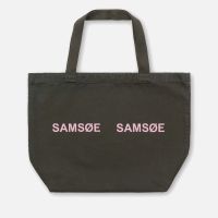 samsoe samsoe frinka cotton-canvas shopper
