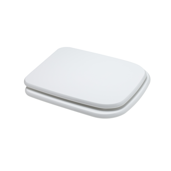 Sedile Wc In Mdf Bianco Compatibile Modello Fleo Con Trattamento Antibatterico
