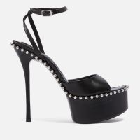 alexander wang womens nova 145 leather platform sandals - uk 4