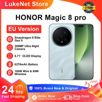 HONOR Magic 8 Pro 5G Versión EU, Teléfono Inteligente Snapdragon 8 Elite Gen 5, 200MP AIMAGE, 6270mAh, 100W, 6.71'' OLED, NFC, ESIM, Honor