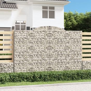 Cesta Gaviones | Gavión Para Piedras | Gavión Decorativo Forma Arco Hierro Galvanizado 300x50x200/220 Cm Cfw359909