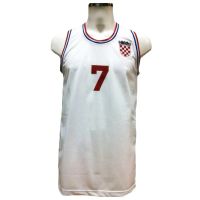 camiseta toni kukoc - croacia blanca