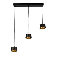 regleta domenica 3 x gx53 negrooro 27w 4000k 2400lm bombillas incluidas 100x56x10cm