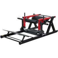 sportnow maquina hip thrust puente de gluteos con carga de discos 270 kg soporte para pesas rojo
