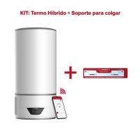 ariston lydos hybrid wifi termo electrico con aerotermia 80l a  soporte de pared instafix