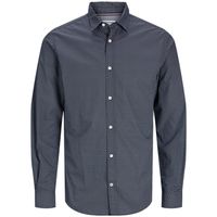 jack  jones camisa manga larga 12261090 jjmatheo print detail shirt ls black para hombre
