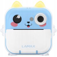 camara instantanea lamax instakid2 plus flash bluetooth pantalla lcd azul