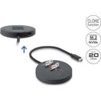 estacion de acoplamiento m2 delock usb 20 gbps con clonacion