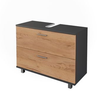 Mueble Bajo Lavabo Ilias 80.2 X 60.8 Cm Con 2 Cajones Vicco