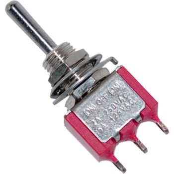 Interruptor para atornillar on-off-on mini