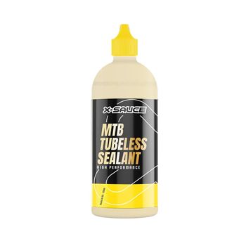 X-SAUCE | Sellante Antipinchazos Tubeless Para Mtb 500ml - PARA USO EN RUEDAS TUBELESS DE MONTAÑA. Capacidad: 500ml Dosis recomendadas dependiendo del grosor de la cubierta: MTB 26