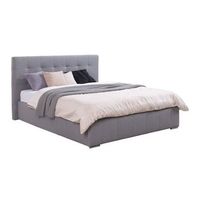 cama florence 101 doble gris tapiz somieres 198x216x105cm