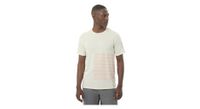 maillot de manga corta salomon sense aero graphic blanco rojo para hombre