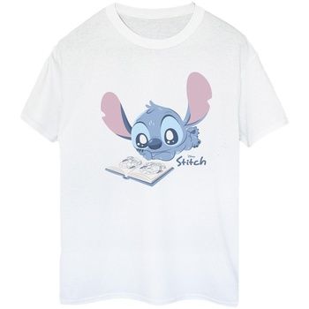 Disney Camiseta Reading Lying Down para mujer