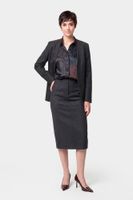 falda longuette tipo tubo de franela lead 42