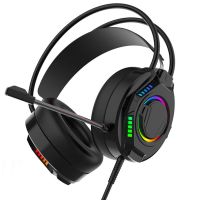 kinsi g502 auriculares gaming usb rgb negros