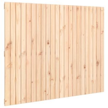 Cabecero，cabecero De Cama，panel De Cabecera De Cama De Pared Madera Maciza De Pino 140x3x110 Cm