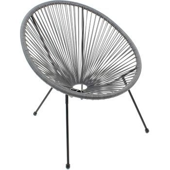 Silla De Metal Acapulco - Gris