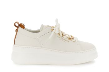 zapatillas de piel con accesorios extraíbles off white