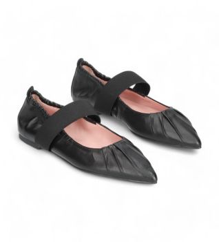 Pretty Ballerinas para mujer. 51644 Bailarinas Ella negro (36), Piel, Plano, 1 a 3cm, Ninguno, Casual