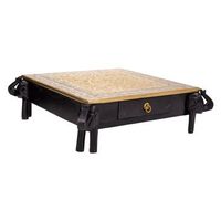 mesa de madera y metal