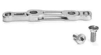 Adaptador de titanio para pinza de freno delantero sram flat mount 140 160 mm absoluteblack gris