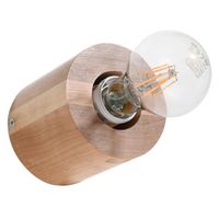 aplique de pared lion madera natural