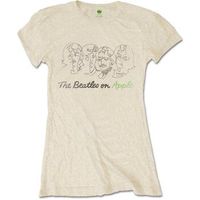 the beatles camiseta manga larga on apple para mujer