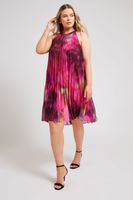yours london vestido halter rosa floral plisado sin mangas mujer curvy y tallas grandes yours london