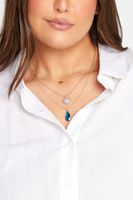 juego 3 collares dorados corazon
